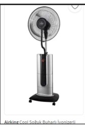 AIRKING COOL PRO 18'' BUHARLI, İYONİZERLİ UZAKTAN KUM. VANT. - SİLVER