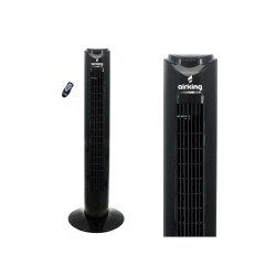 AIRKING NOA 130W UZAKTAN KUMANDALI KULE TİPİ VANTİLATÖR - SİYAH