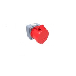 BEMİS BEM40-080, CEE Norm32A.380V.IP44 4K.DÜZ DUVAR PRİZ (BC1-3504-2510)