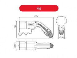 Bemis BEV-5032-1215, Araç Kablolu Şarj Seti Trifaze 32A 10Metre 22kw - 2