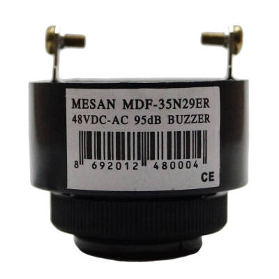 MESAN MS 1203.48VAC-DC Ø28 PANO MONTAJ BUZZER KESİK SES TERMİNAL & VİDA - 2