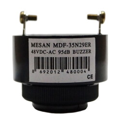 MESAN MS 1203.48VAC-DC Ø28 PANO MONTAJ BUZZER KESİK SES TERMİNAL & VİDA - 6