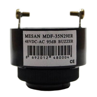 MESAN MS 1203.48VAC-DC Ø28 PANO MONTAJ BUZZER KESİK SES TERMİNAL & VİDA - 6