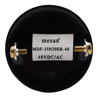 MESAN MS 1203.48VAC-DC Ø28 PANO MONTAJ BUZZER KESİK SES TERMİNAL & VİDA - 7