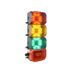 MESAN MS 224.1.3.2.12-24VDC 3 KAT KÜP LED MULTİFONKSİYON 43 SES SİREN