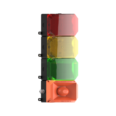 MESAN MS 224.1.3.2.12-24VDC 3 KAT KÜP LED MULTİFONKSİYON 43 SES SİREN - 2