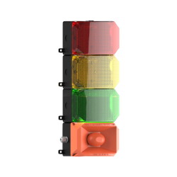 MESAN MS 224.1.3.2.12-24VDC 3 KAT KÜP LED MULTİFONKSİYON 43 SES SİREN - 3