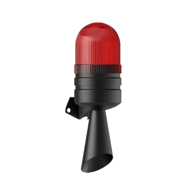 MESAN MS 5811.1.24VAC/DC Ø70 Xenon Çakar 2 Ses Borulu Elektronik Siren Duvar Montaj - 2