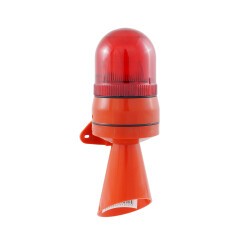 MESAN MS 5812.1.110-220VAC Ø70 Xenon Çakar 50 Ses Borulu Siren Duvar Montaj
