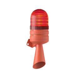 MESAN MS 5826.1.110-220VAC Ø70 LED Flaşör 2 Ses Borulu Elektronik Siren Duvar Montaj