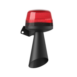 MESAN MS 5841.1.12-24VAC/DC Ø70 LED Multifonksiyon 10 Ses Borulu Elektronik Siren Duvar Montaj - 3