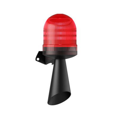 MESAN MS 5847.1.12-60VAC/DC Ø70 LED Multifonksiyon 43 Ses Borulu Elektronik Siren Duvar Montaj - 4