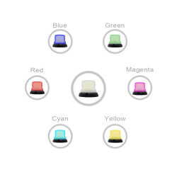 MESAN MS 755.12-24VAC/DC Ø90 RGB LED İKAZ LAMBA BUZZERLI KONTAK TİP - 2