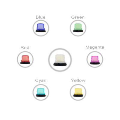 MESAN MS 755.12-24VAC/DC Ø90 RGB LED İKAZ LAMBA BUZZERLI KONTAK TİP - 2