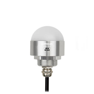 MESAN MS 9601.24VDC Ø50 M30 Somun Bağlantılı LED İndikatör RGY Buzzer PNP/NPN Gümüş Gövde - 1