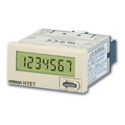 Omron H7ETN1OMI, Zaman Sayıcı, DIN 48x24 mm, dahili pilli, LCD, gri kasa
