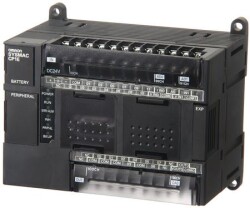 Omron CP1EE40SDRA, PLC, 100-240 VAC besleme, 24 x 24 VDC giriş, 16 x röle çıkışı 2 A, 2K adımlı program + 2K kelime veri belleği