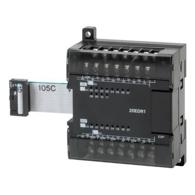 Omron CP1W20EDR1.1, G/Ç genişletme ünitesi, 12 x 24 VDC giriş, 8 x röle çıkışı 2 A - 1