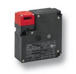 Omron D4NL4FFGB, Selenoidli Güvenlik-kapı Switch, D4NL, M20, 2NC/1NO + 2NC (yavaş kapama), kafa: plastik, 24-VDC selenoid kilitlemeli/mekanik açmalı, 10 ila 115 VAC/VDC LED indikatör