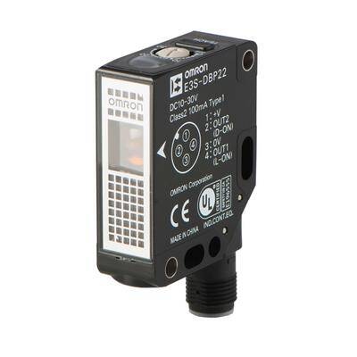 OMRON  E3SDBN21OMS, Fotoelektrik algılayıcı, model tasarımı, kırmızı LED, nesne algım, SmartTeach, NPN, M12 - 1