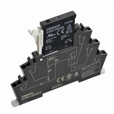 Omron G3RVSR500ADC24, İnce solid state & siyah soket, 100-240 VAC'de 2 A, Push-in Plus terminal, 24 VDC - 1
