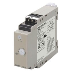 Omron H3DKHBLACDC2448OMI, Timer, DIN rail mounting, 22.5mm, power off-delay,