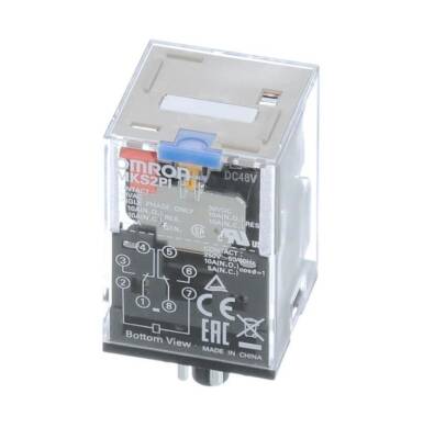 Omron MKS2PIDC12BYOMZ, 8PİM 10A 12DC Mekanik Göstergeli Geçme Röle  - 1