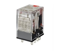 Omron MY4INGSAC24BYOMZ0, Röle, geçmeli, 14 pimli, 4PDT, 6 A, mekanik ve LED göstergeler, 24 VAC