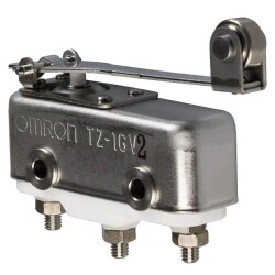 Omron TZ-1GV2, Anahtar Çıtçıt Hareketli NO/NC SPDT Menteşe Makaralı Kol Vidası 1A 250VAC 125VDC 1.27N Vida Bağlantısı