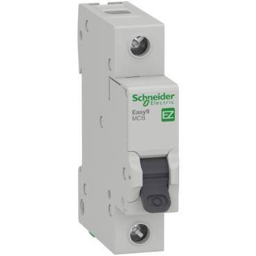 Schneider Electric EZ9F16106, Minyatür devre kesici, Easy9, 1P, 6 A, B eğrisi, 6000 A - 1