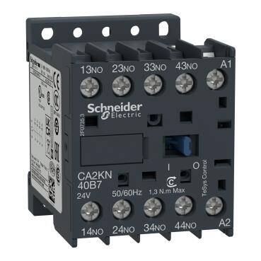 Schneider Electric CA2KN40M7, TeSys K kontrol rölesi - 4 NA -690 V - 220...230 V AC bobin - 1