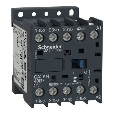 Schneider Electric CA2KN40E7, TeSys K kontrol rölesi - 4 NA 690 V - 48 V AC bobin - 1