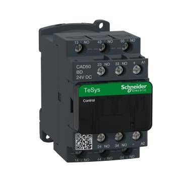 Schneider Electric CAD50BD, TeSys D kontrol rölesi - 5 NA - 690 V - 24 V DC standart bobin - 1