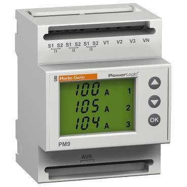 Schneider Electric 15197, güç ölçer PM9 PowerLogic - 230 V AC - 1 darbe - 1