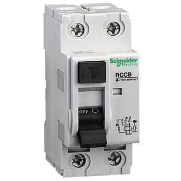 Schneider Electric 23034, rezidüel akım devre kesici ID - 2 kutup - 100 A - sınıf AC 300 mA - 1