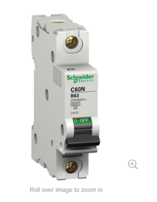 Schneider Electric 24056, C60N1PB50A 6KA B SE 50A 1KUT OTO SİG. - 1