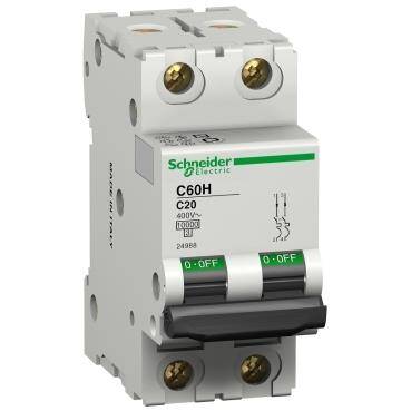 Schneider Electric 24982,  C60H2PC2A 10KA C SE 2A 2KUT OTO SİG. - 1