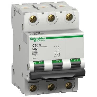 Schneider Electric 25242, C60 - devre kesici - C60N - 3P - 10A - C eğrisi - 1