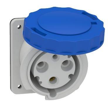 Schneider Electric 81278 ,PratiKa Eğik Makina Prizi - 2P + E - 200...250 V AC - IP67 - 1