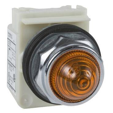 Schneider Electric 9001KP7A9, Sekizgen Pilot Lamba 30 - Sarı - Akkor BA 9s - 230 V AC - IP66 - 1