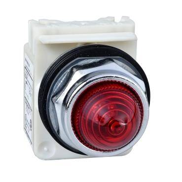 Schneider Electric 9001KP7R9, Sekizgen Pilot Lamba 30 - Kırmızı - Akkor BA 9s - 230 V AC - IP66 - 1