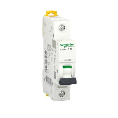 Schneider Electric A9F84106, 6 Amper, 1 Fazlı, C Tipi, Otomatik Sigorta, 10 kA - 1
