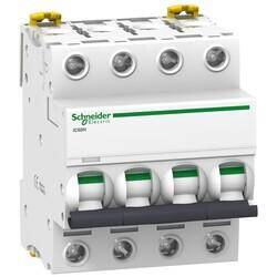 Schneider Electric A9F84406, 6 Amper, 4 Fazlı, C Tipi, Otomatik Sigorta, 10 kA, C6x4 - 1