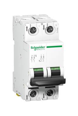 Schneider Electric  A9N61526, 6 Amper, 2 Fazlı, C Tipi, DC Uygulamaları İçin Otomatik Sigorta, 6 kA, C6x2 - 1