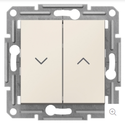Schneider Electric EPH1370523, Asfora – Jaluzi Anahtarı – Krem - 1