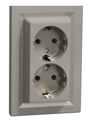 Schneider Electric EPH9900169, Asfora – İkili Topraklı Priz, 16A, Çerçeveli – Bronz