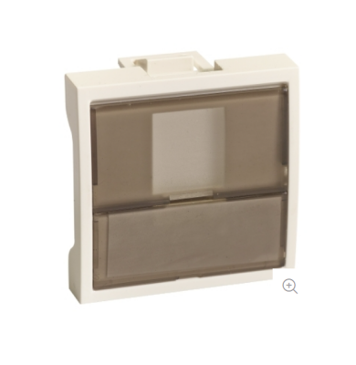 Schneider Electric ETK45045E, Ultra RJ45 Boş Tekli Data Prizi Kapaklı 45x45mm - 1
