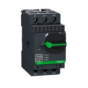 Schneider Electric GV2L07 TeSys GV2 - Devre kesici - manyetik - 2,5 A - vida kelepçesi terminalleri - 1