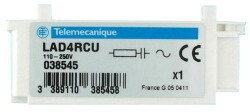 Telemecanique Sensors LAD4RCU TeSys D - Süpresör Modülü - RC Devresi - 110...250 V AC