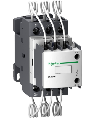 Schneider Electric LC1DLK02M7, TeSys LC1D.K kapasitör görev kontaktörü - 3P - 20 kVAR - 415 V - 220 V AC bobin - 1
